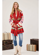 Desert Sunset Fringe Cardigan Plus