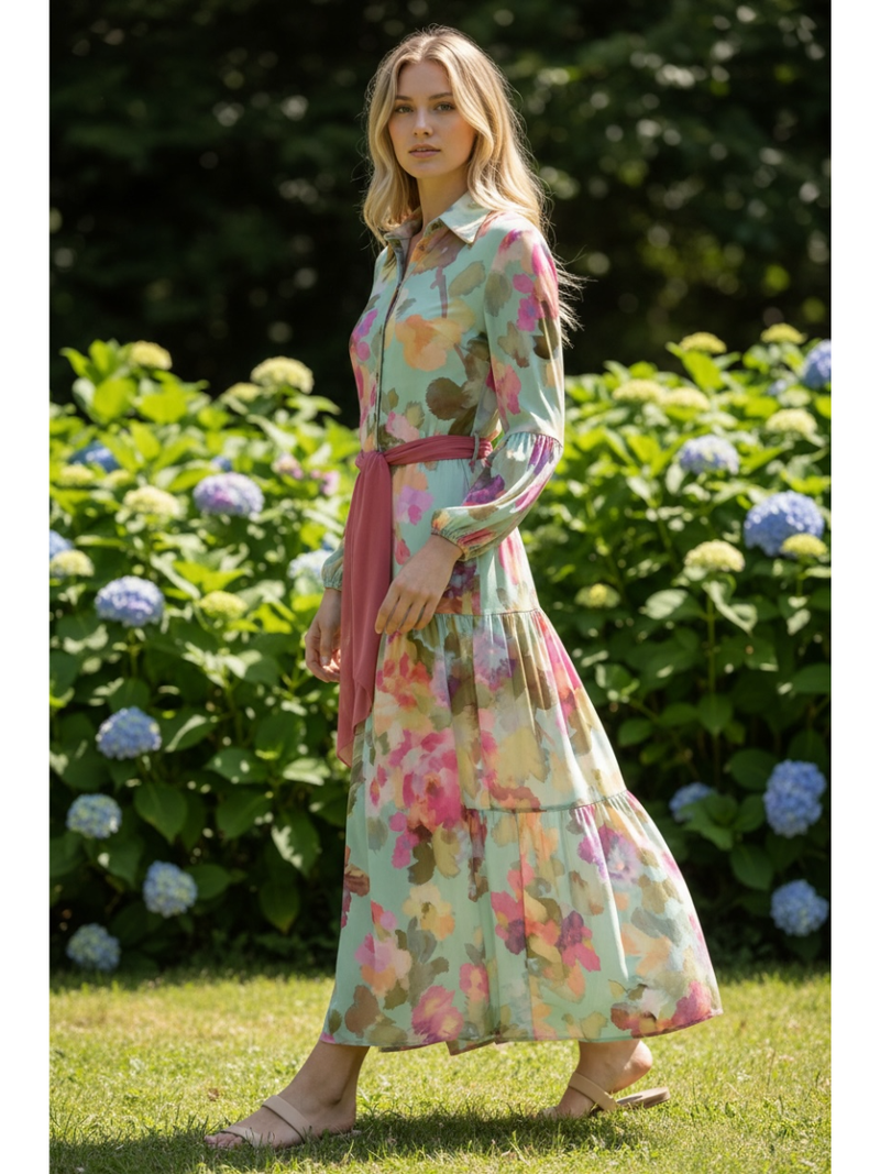 Aquamarine Garden Muse Dress M