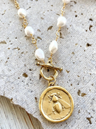 Queen Bee Pearl Necklace