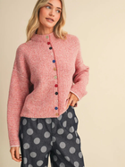 Color Pop Button Cardigan