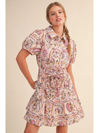 Blush Garden Shirt Dress