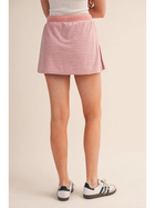 Blush Court Terry Skort