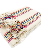 Handwoven Cotton Turkish Rainbow Blanket