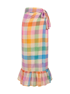Rainbow Plaid Vienna Sarong
