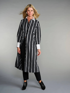 The Longest Shirt in Black + White Stripe