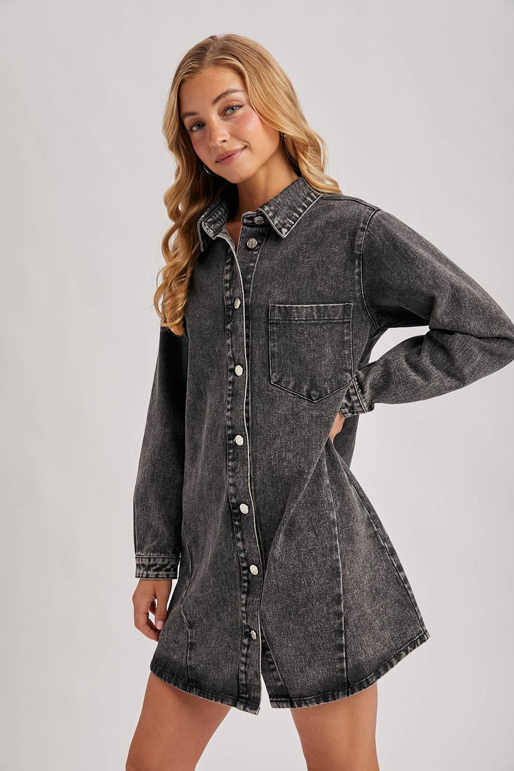 Classic Denim Shirt Dress – Grace & Joy Clothing Co