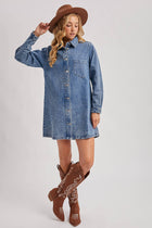 Classic Denim Shirt Dress