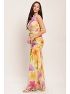 Island Petal Ruched Dress