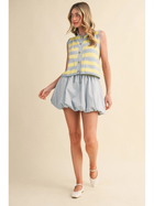 Bubble Hem Mini Skort