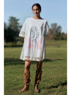 Angel Terry Mesh Layer Dress