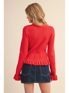 Poppy Red Cardigan