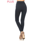 Wide Waistband Plus Size Fleece Lined Leggings