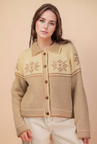 Nordic Snowflake Cardigan Jacket