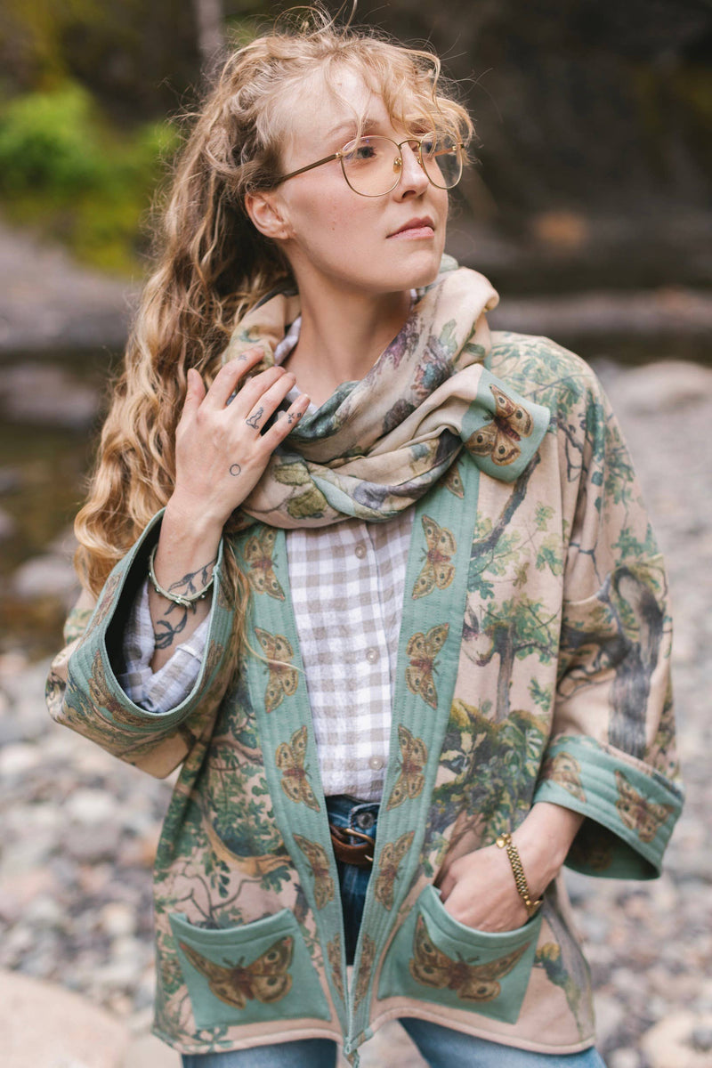 Earth & Sky Fleece Lined Cardi Kimono