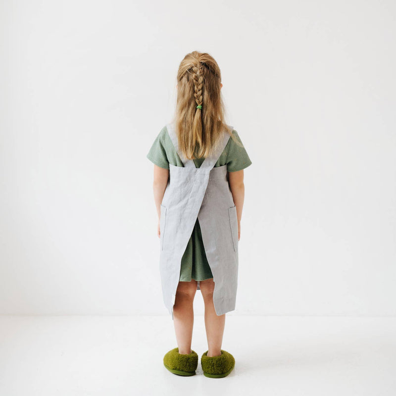 Kids Linen Pinafore Apron in Various Colors