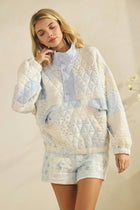 Bluebell Quilted Pullover