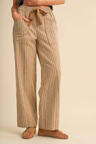 Harvest Stripe Wide-Leg Pants