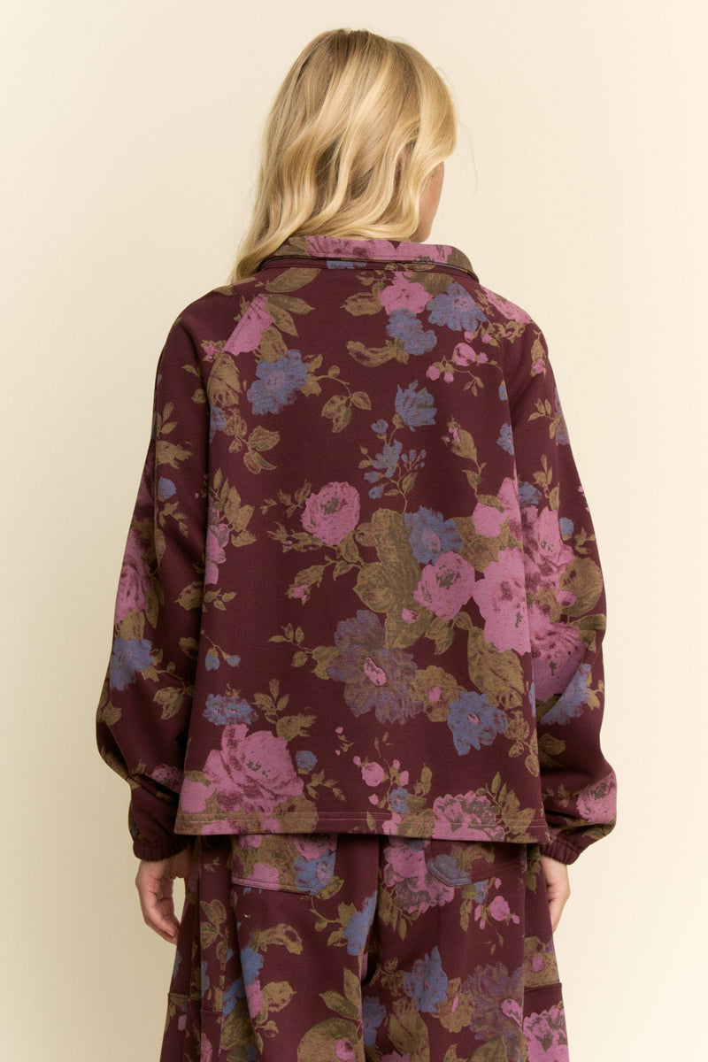 Marlowe Floral Half-Zip Set
