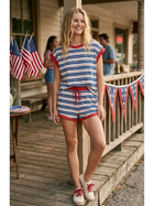 Americana Striped Lounge Set