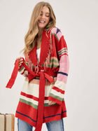 Desert Sunset Fringe Cardigan Plus