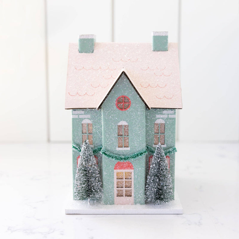 VIL1052 - Village Christmas Paper House Decoration