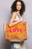 LOVE Bandana Quilted Tote Bag