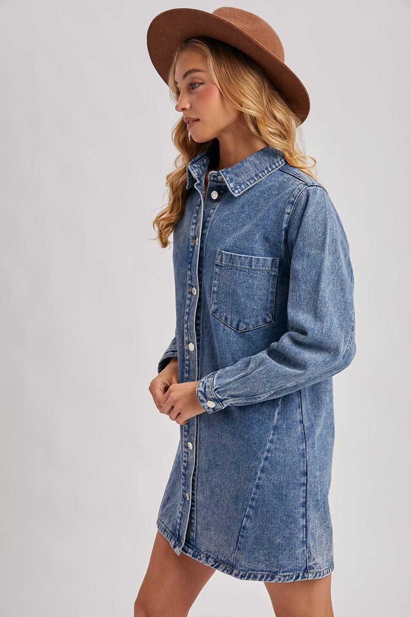 Classic Denim Shirt Dress