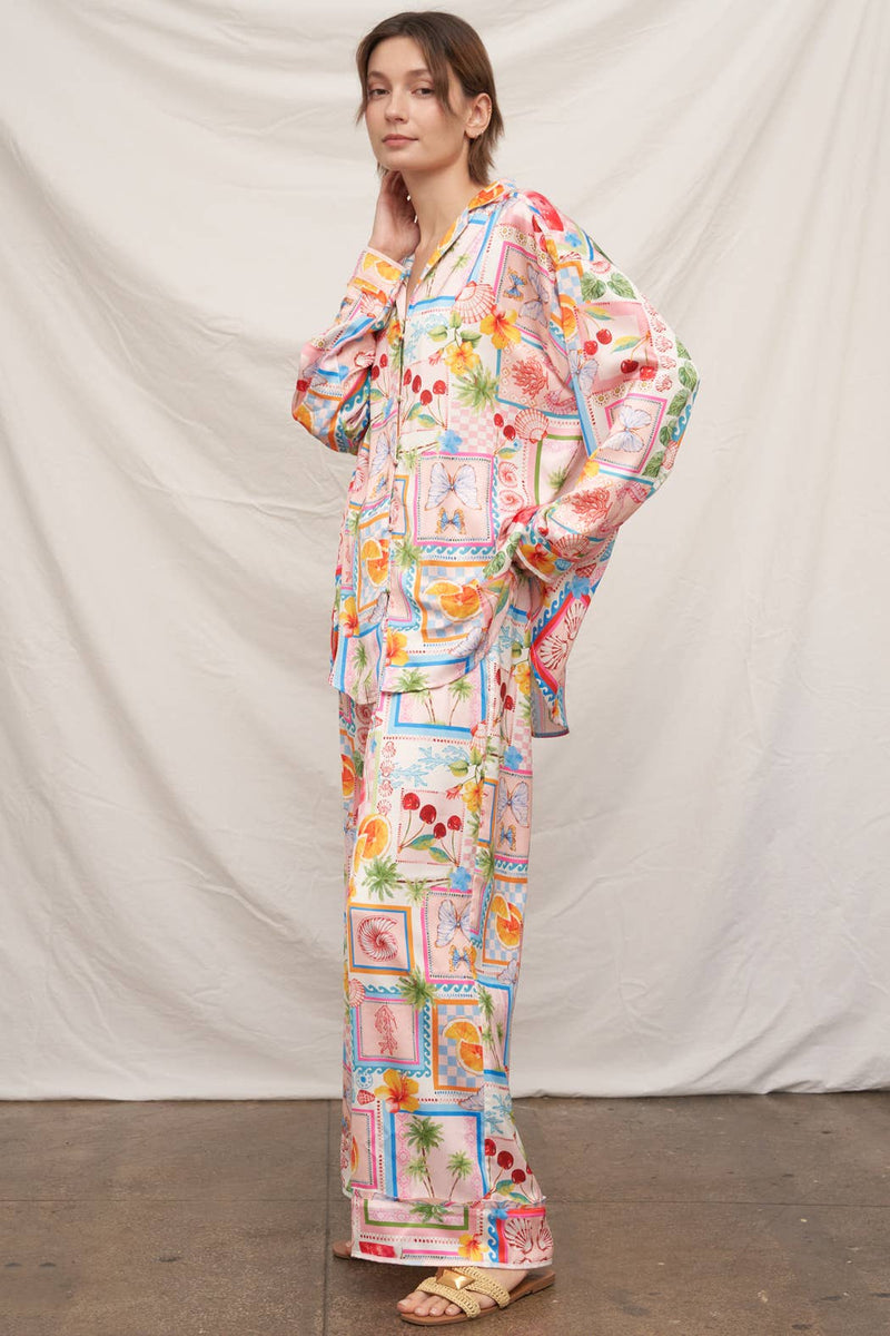 Tropical Amalfi Drawstring Pajama Pants – Grace & Joy Clothing Co.