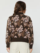 Autumn Bloom Quarter Zip Knit Sweater