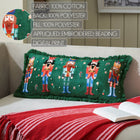 Nutcracker Green Fringed Pillow 12x24