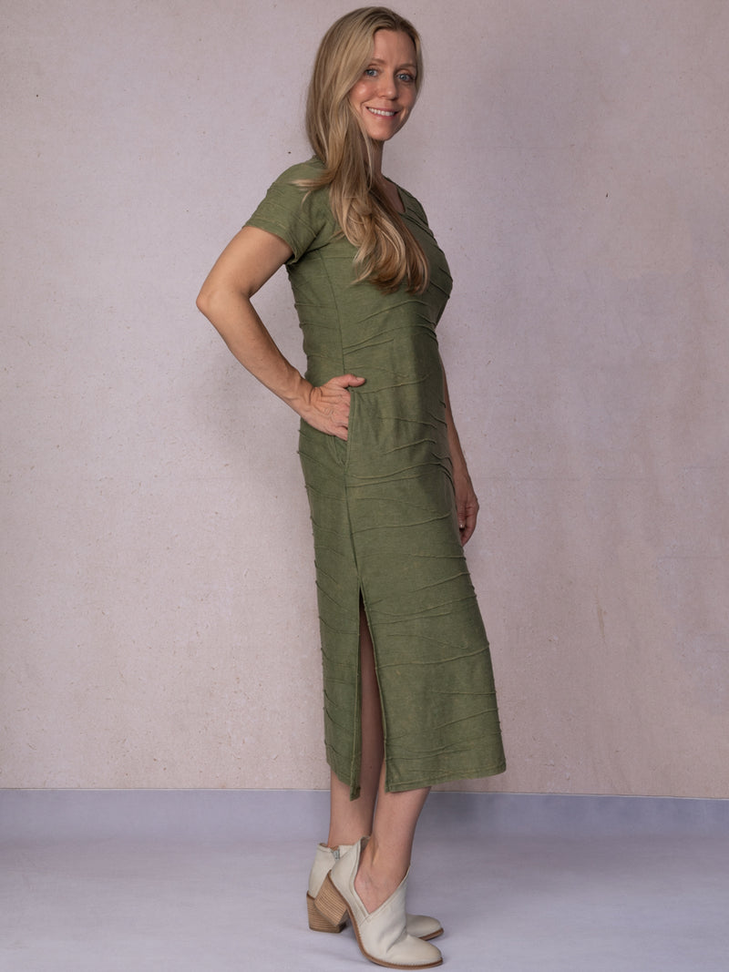 Vintage Wash Textured Dress
