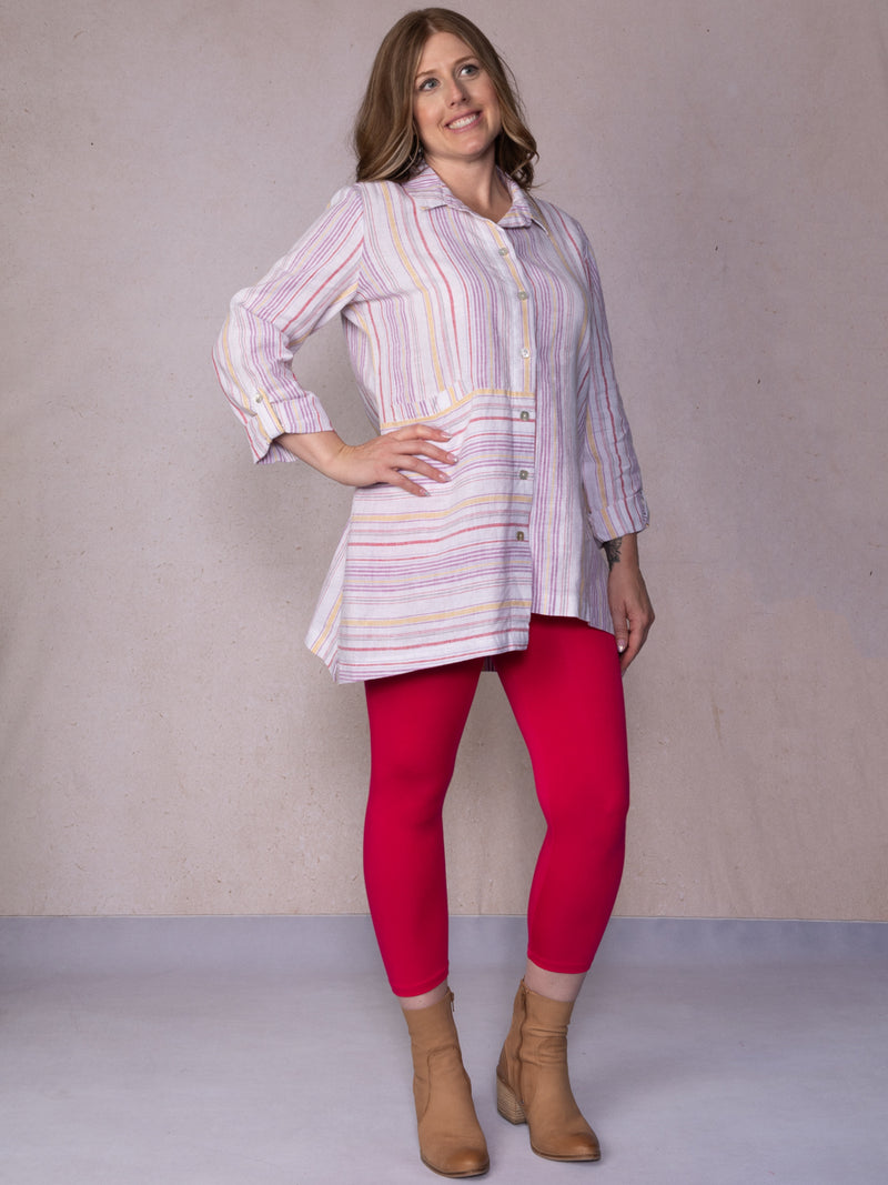 Multi Directional Stripe Tunic