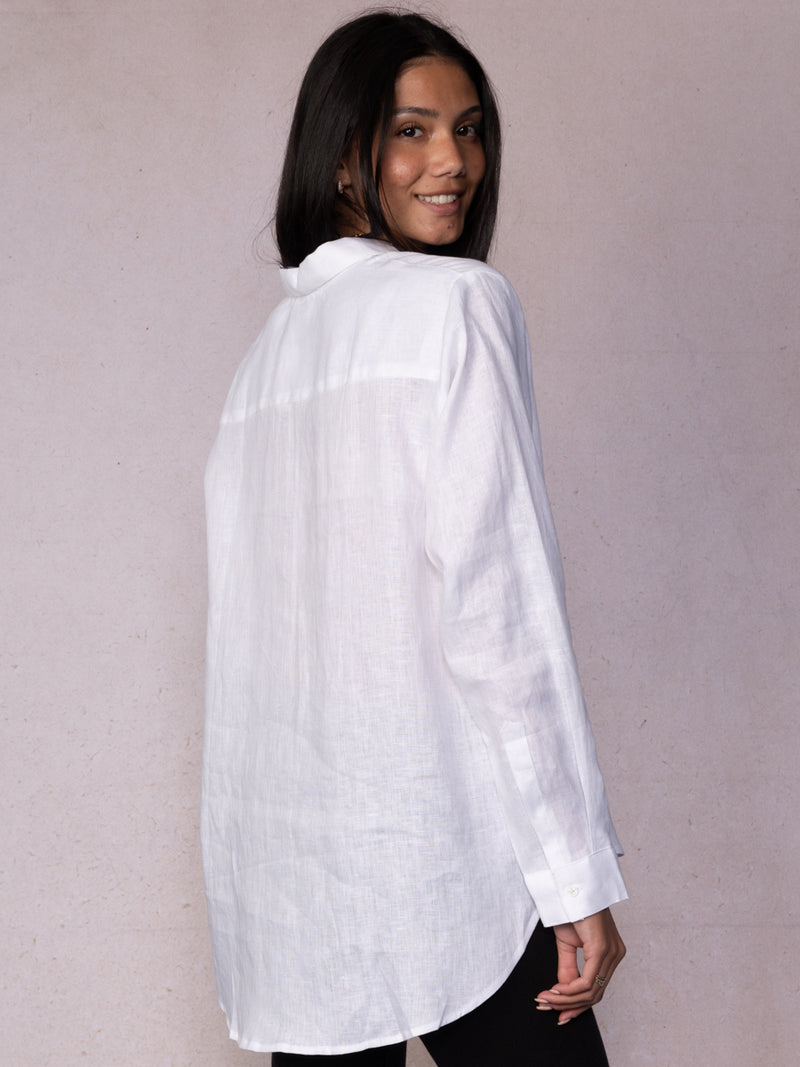 Pocket Linen Blouse