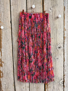 Confetti Fringe Midi Skirt