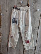 Patchwork Ankle Pants