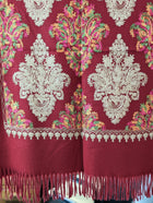 Embroidered Cashmere Scarf/Wrap