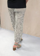 Crushed Stripe Crop Pants