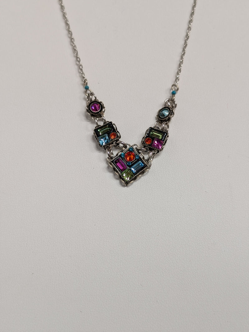 Architectural V Necklace