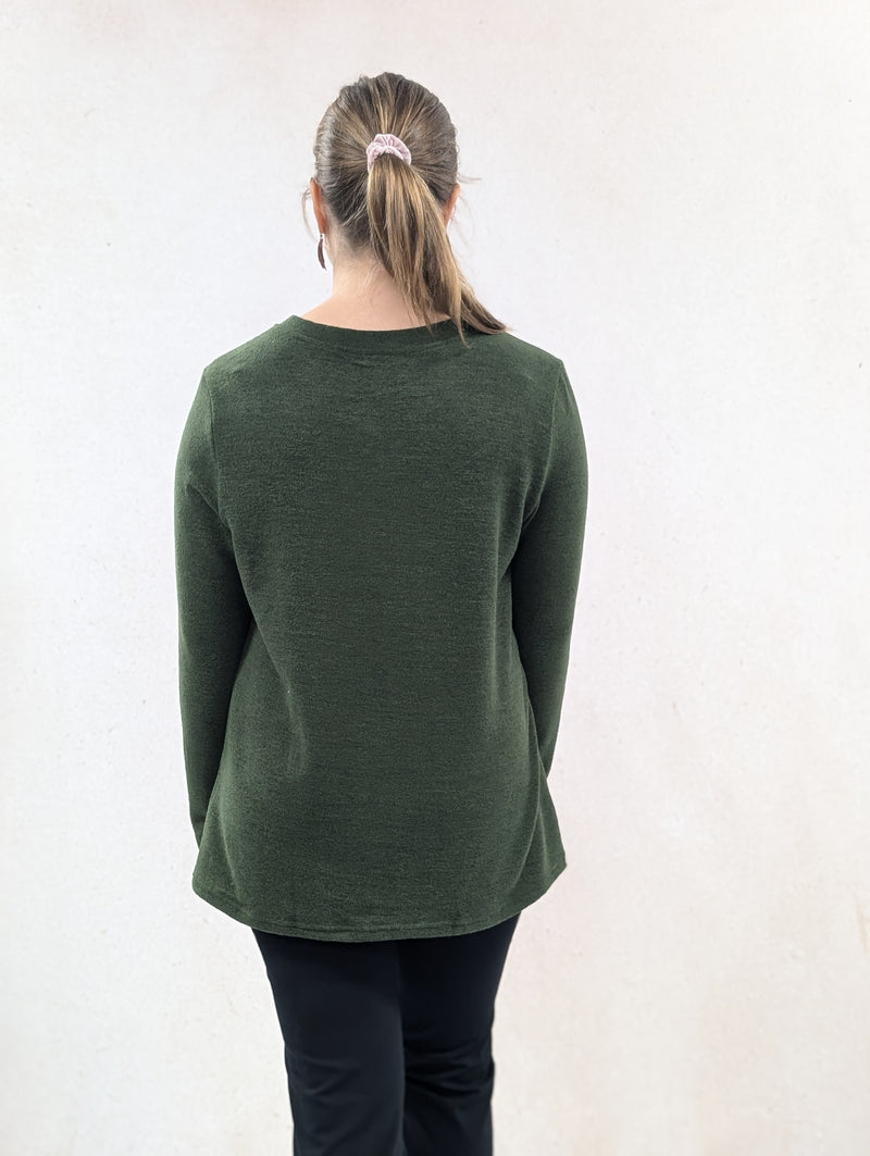 V Neck Solid Sweater