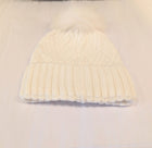 Knit Hat with Fox Pompom