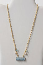 Gold Paper Clip Chain Necklace