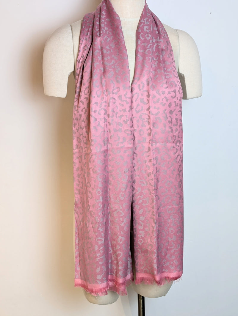 Animal Print Silk Scarf