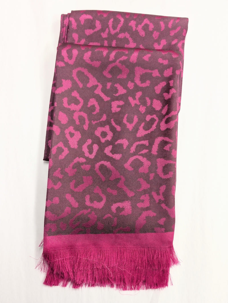 Animal Print Silk Scarf