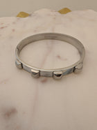 Bangle Bracelet with Iridescent Insets