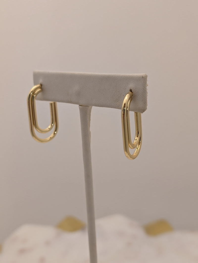 GF Double Hoop Earrings