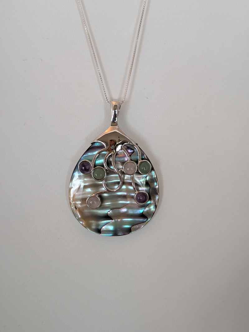 Abalone with Gemstones Necklace