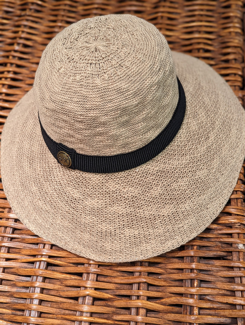 Cotton Blend Floppy Sun Hat