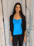 Crinkle Short Tie Cardi