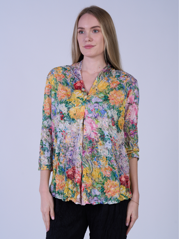Crinkle Inverted Pleat Top