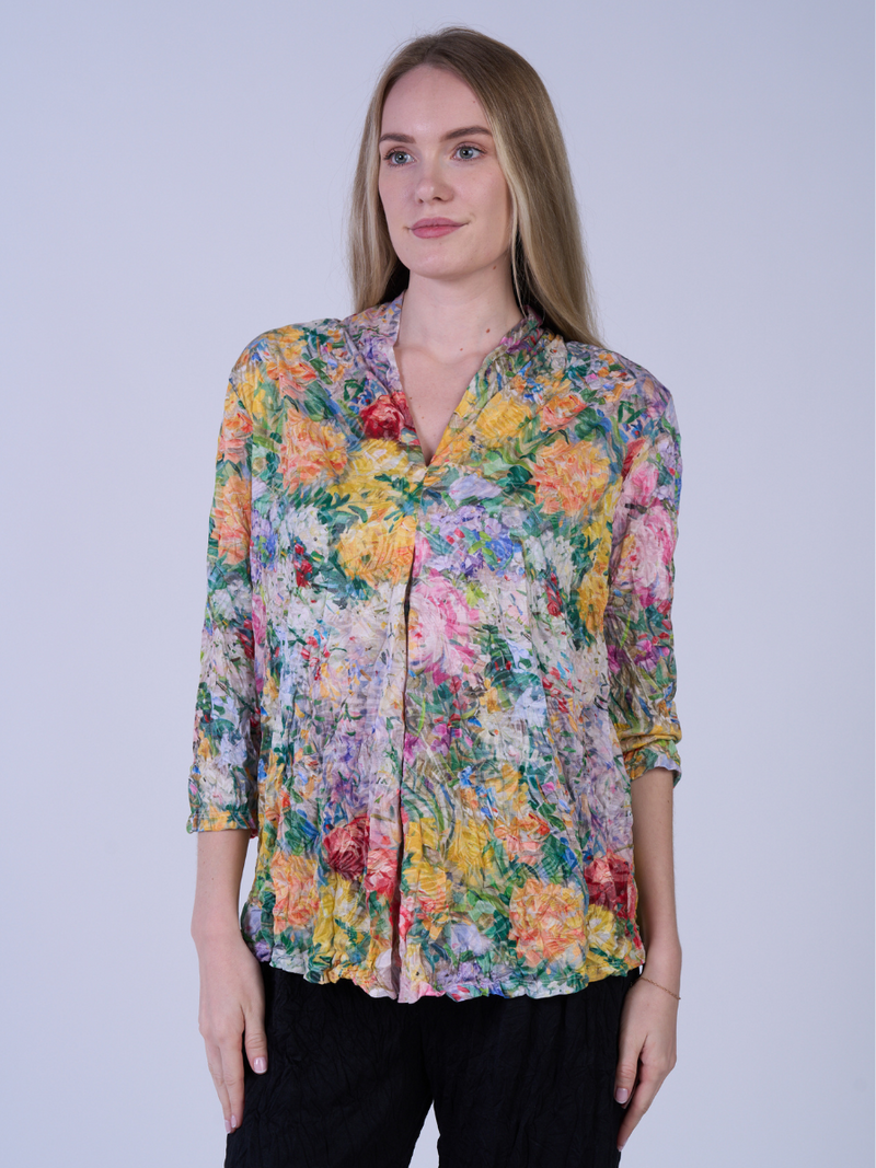 Crinkle Inverted Pleat Top